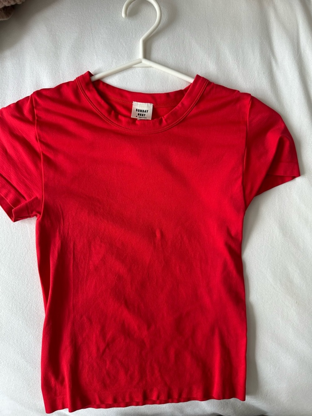 Sunday Best Bright Red Short-Sleeve Kids Tee
